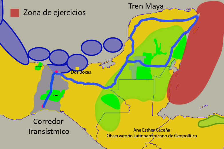 Ejercicios militares en el Caribe mexicano