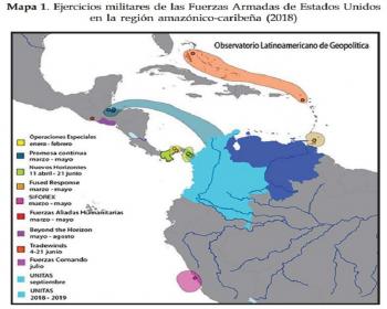 Ejercicios militares en la región amazónico-caribeña
